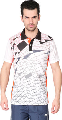 

Vector X Printed Men's Polo Neck Black T-Shirt