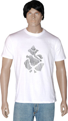 

Tshirt.in Graphic Print Men's Round Neck White T-Shirt, Pearl white