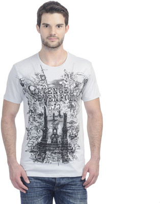 

Avenged Sevenfold Printed Men's Round Neck Grey T-Shirt, As1dmt02 light grey