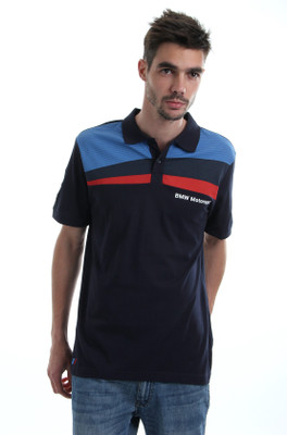 

Puma Printed Men's Polo Neck Dark Blue T-Shirt, Bmw team blue