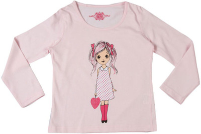 

Chalk by Pantaloons Girls Printed T Shirt(Pink, Blossom pink