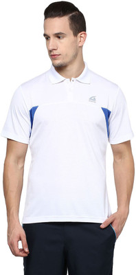 

Aurro Solid Men's Polo Neck White T-Shirt
