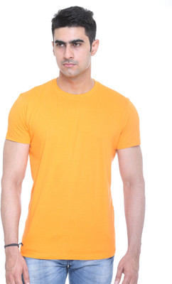 

Colors & Blends Solid Men's Round Neck Orange T-Shirt