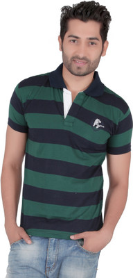 

Awack Striped Men's Polo Neck Dark Green, Blue T-Shirt, Bottle green