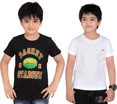 

Dongli Boys Solid T Shirt(Multicolor, Pack of 2)