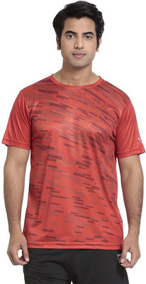 

Seven Printed Men's Round Neck Red T-Shirt
