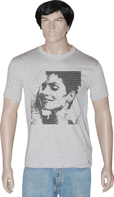 

Tshirt.in Graphic Print Men's Round Neck Grey T-Shirt, Grey melange