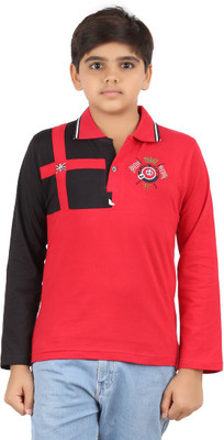 

Meril Boys Printed T Shirt(Red, Pack of 1