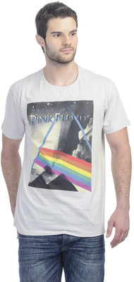 

Pink Floyd Printed Men's Round Neck Grey T-Shirt, Pink floyd light grey