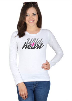 

SayItLoud Graphic Print Women' Round Neck White T-Shirt