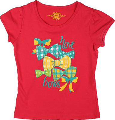 

Chalk by Pantaloons Girls Printed T Shirt(Pink, Fuchsia
