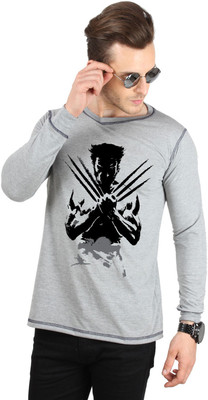 

SayItLoud Printed Men's Round Neck Grey T-Shirt