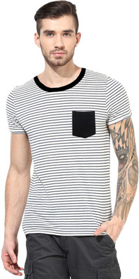 

Gallop Striped Men's Round Neck Multicolor T-Shirt