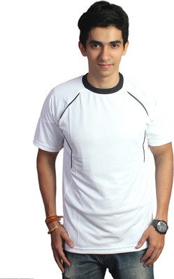 

EPG Solid Men's Round Neck White T-Shirt