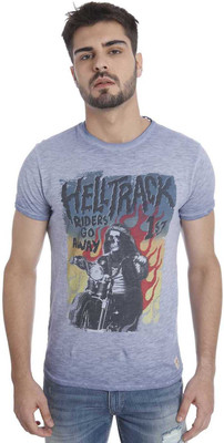 

Jack & Jones Graphic Print Men' Round Neck Light Blue T-Shirt, Pine grove
