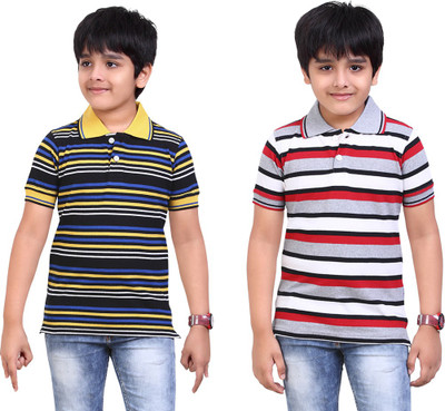 

Dongli Boys Printed T Shirt(Silver, Pack of 2), Combo color