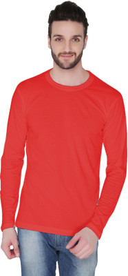 

Joke Tees Solid Men's Round Neck Red T-Shirt