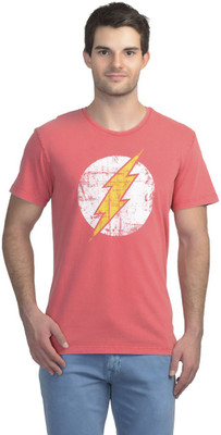 

DC Comics Printed Men's Round Neck Red T-Shirt, Dc comics aurora red