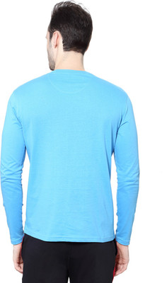 

Ajile by Pantaloons Solid Men's Round Neck Blue T-Shirt