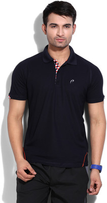 

Proline Solid Men's Polo Neck Blue T-Shirt, Ny/bo