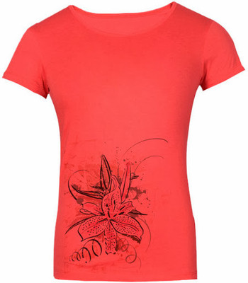 

SayItLoud Printed Women' Round Neck Orange T-Shirt
