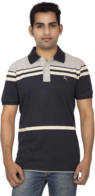 

Red Line Solid Men's Polo Neck Dark Blue T-Shirt