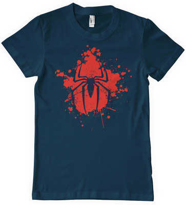 

DNA Graphic Print Men' Round Neck Dark Blue T-Shirt, Navy