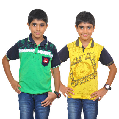 

Pari & Prince Boys Printed T Shirt(Multicolor, Pack of 2