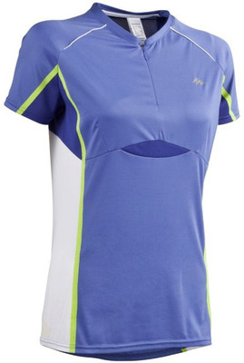 

Decathlon - Quechua Solid Women's V-neck Blue T-Shirt, Quechua blue