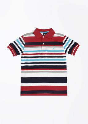 

Nautica Boys Solid Cotton T Shirt(Multicolor, Pack of 1, 622
