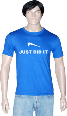 

Tshirt.in Graphic Print Men's Round Neck Blue T-Shirt, Royal blue