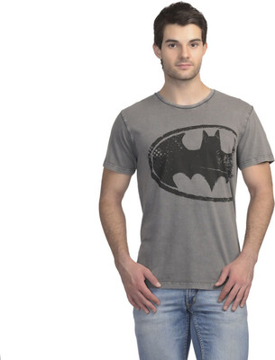 

DC Comics Printed Men's Round Neck Grey T-Shirt, Dc comics plum kitten