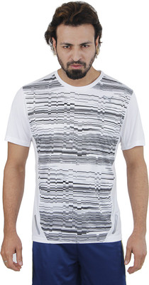 

Puma Printed Men's Round Neck White T-Shirt, White-glitch