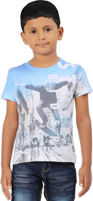 

Ventra Boys Printed T Shirt(White, Pack of 1