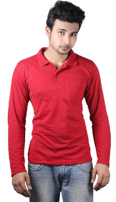 

Spur Solid Men's Polo Neck Red T-Shirt