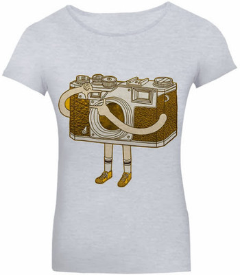 

SayItLoud Printed Women's Round Neck Grey T-Shirt