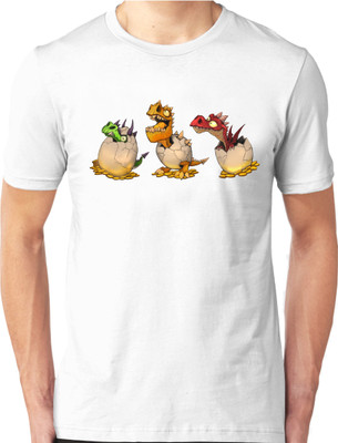

Foscous Printed Men's Round Neck White T-Shirt
