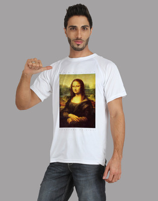 

Trionic Printed Men's Round Neck White T-Shirt, Snow white