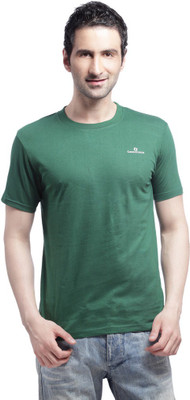 

Crosscreek Solid Men's Round Neck Green T-Shirt