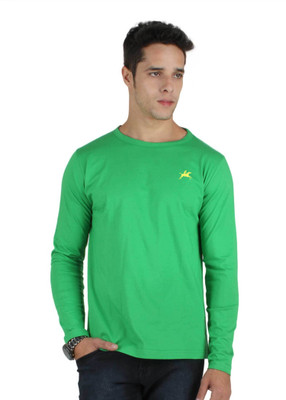 

SayItLoud Printed Men' Round Neck Green T-Shirt, Parrot gren