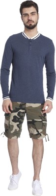 

Jack & Jones Solid Men's Round Neck Blue T-Shirt, Navy blazer