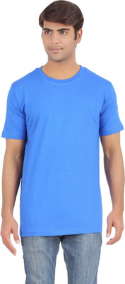 

Ap'pulse Solid Men' Round Neck Blue T-Shirt, Royal blue
