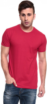 

Izinc Solid Men' Round Neck Red T-Shirt