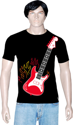 

Tshirt.in Graphic Print Men's Round Neck Black T-Shirt, Jet balck