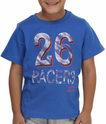 

Trmpi Boys Graphic Print Cotton T Shirt(Blue, Pack of 1, Royal blue
