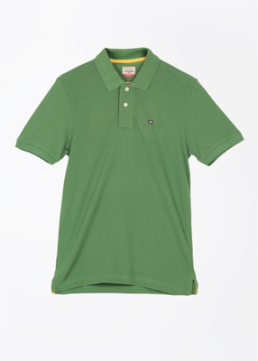 

Arrow Sport Solid Men's Polo Neck Green T-Shirt