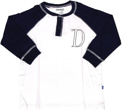 

Dreamszone Boys Solid Cotton T Shirt(White, Pack of 1), White navy