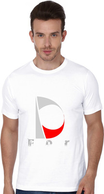 

Trendster Printed Men's Round Neck White T-Shirt