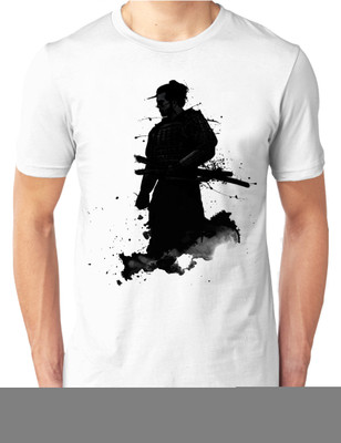 

Foscous Printed Men' Round Neck White T-Shirt