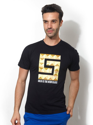 

Smugglerz Inc. Graphic Print Men' Round Neck Black T-Shirt